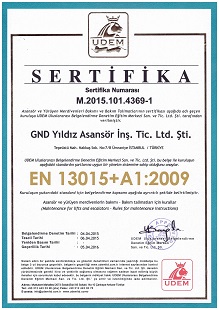 EN 13015+A1:2009 Belgesi